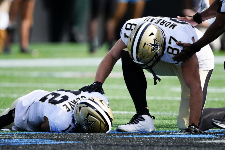 saints’-chris-olave-carted-off-field-on-backboard,-hospitalized-after-illegal-hit-resulted-in-concussion