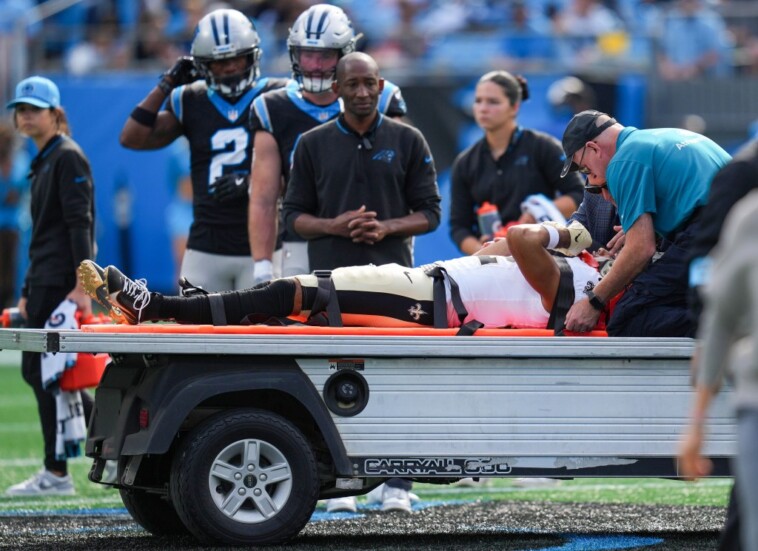 saints’-chris-olave-carted-off-with-second-concussion-of-season,-taken-to-hospital-after-scary-hit