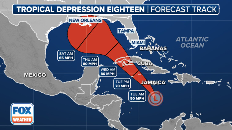 tropical-depression-18-likely-strengthening-into-hurricane-rafael,-on-track-to-hit-gulf-coast