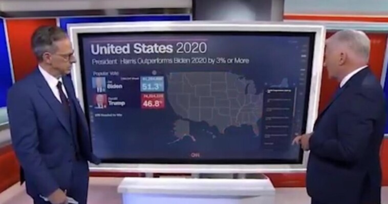 “holy-smokes!-literally-nothing?!”-–-jake-tapper-shocked-by-map-that-shows-kamala-harris-didn’t-outperform-biden-in-a-single-county-(video)