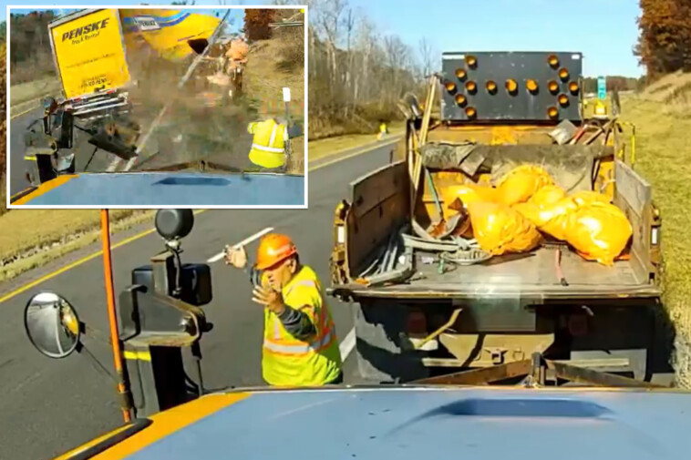 shocking-video-captures-moment-ny-highway-worker-escapes-death-as-truck-obliterates-dot-vehicles