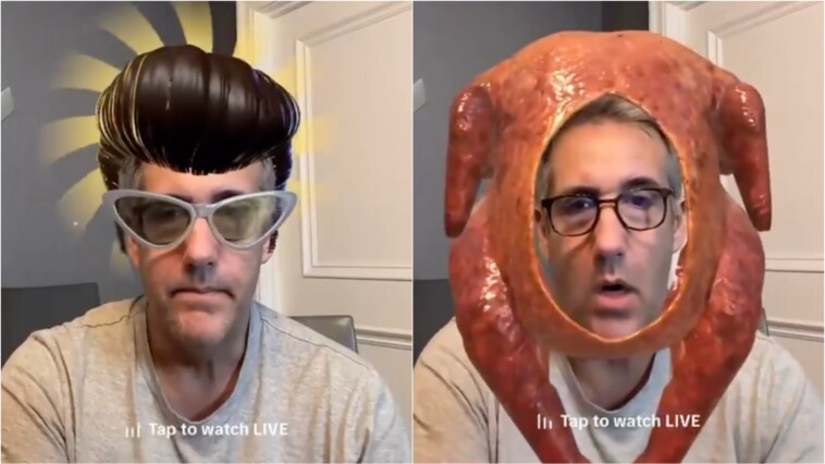 epic!-turkey-michael-cohen-gets-trolled-in-real-time-with-hilarious-overlays-during-his-livestream-following-trump’s-magnificent-electoral-landslide