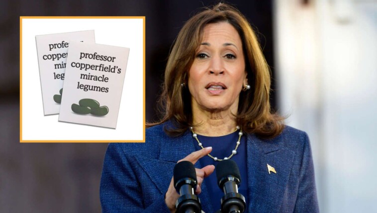 report-reveals-kamala-spent-half-her-campaign-budget-on-packet-of-professor-copperfield’s-miracle-legumes