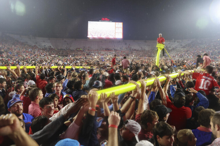 sec-hands-down-hefty-fines-to-ole-miss,-lsu-for-fans-storming-the-field,-throwing-trash