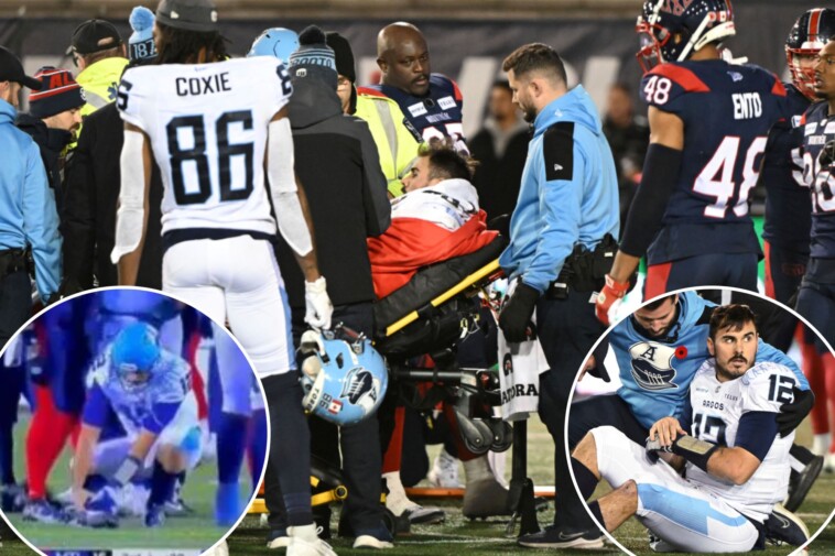 chad-kelly-suffers-gruesome-leg-injury-in-cfl-playoffs-that-forces-teammates-to-look-away