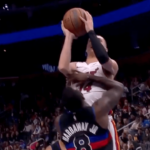 tim-hardaway-jr.-slams-head,-exits-in-wheelchair-in-scary-pistons-moment