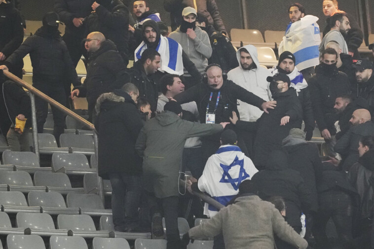 police-make-2-arrests-after-brief-fan-fight-at-high-security-france-israel-soccer-match