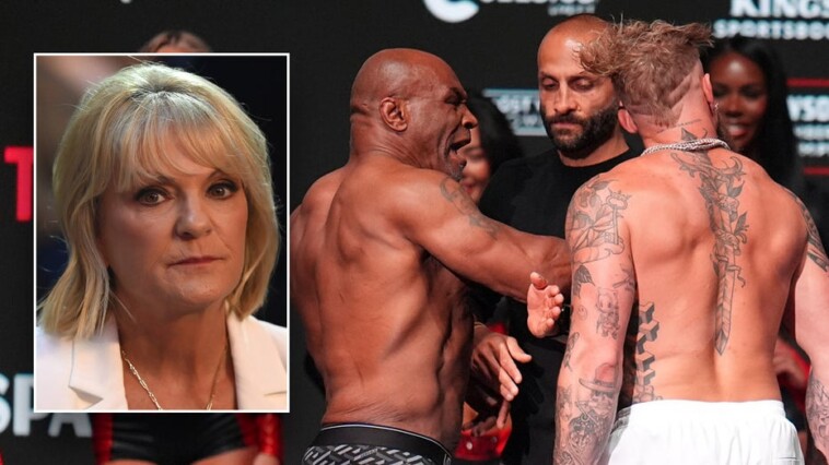 jake-paul’s-mom-threatens-to-‘kill’-mike-tyson-after-weigh-in-slap:-‘f—ing-little-b—-’