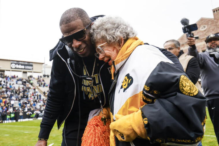 colorado-fans-serenade-superfan-peggy-coppom-for-100th-birthday-at-folsom-field-during-win-over-utah