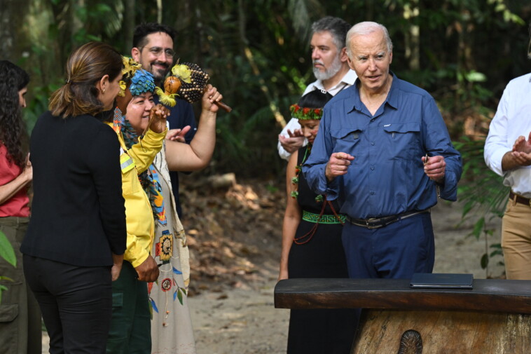 president-biden-becomes-first-sitting-president-to-venture-into-amazon-rainforest:-‘fight-for-humanity’