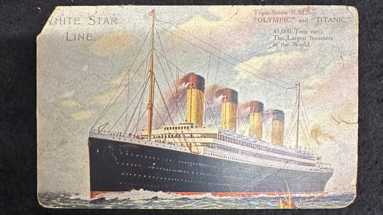 titanic-passenger’s-postcard-sent-days-before-sinking-sells-for-big-bucks-at-auction