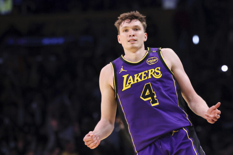 lakers’-dalton-knecht-drops-37-points,-ties-nba-rookie-record-with-nine-3-pointers