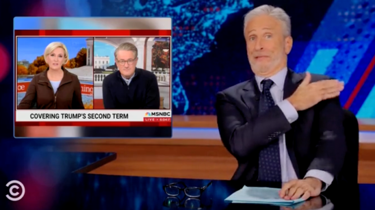 jon-stewart-skewers-‘morning-joe’-co-hosts-for-trump-meeting:-‘you-said-he-was-hitler’