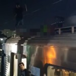 13-year-old-train-surfer-survives-being-electrocuted-while-train-surfing-—-and-again-during-botched-rescue-attempt,-scary-video-shows