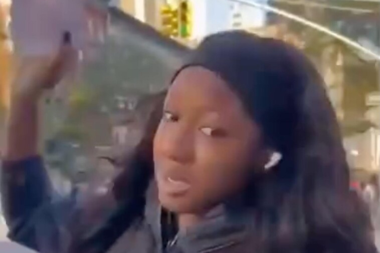 nyc-staffer-paid-to-promote-diversity-caught-ripping-down-israel-hostage-poster,-allegedly-assaulting-person-filming-it