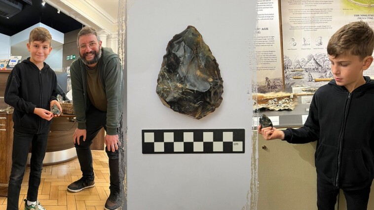 9-year-old-boy-finds-60,000-year-old-axe-at-shoreham-beach-in-england