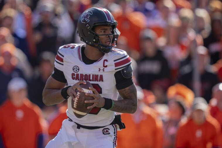 south-carolina-qb-lanorris-sellers-likely-dashes-clemson’s-cfp-hopes-with-17-14-win-in-death-valley