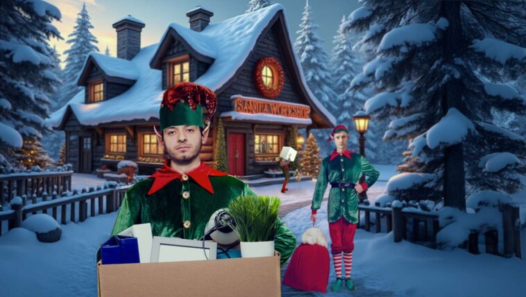 75%-of-elves-laid-off-after-elon-musk-visits-north-pole