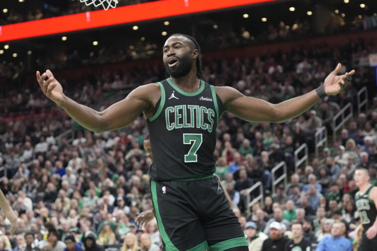 celtics’-jaylen-brown-fined-$25,000-by-nba-for-making-throat-slash-gesture-toward-pistons’-isaiah-stewart