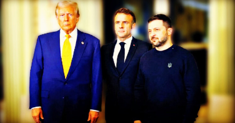 in-paris-for-the-reopening-of-the-notre-dame-cathedral,-trump-has-trilateral-meeting-with-macron-and-ukraine’s-zelensky,-as-the-embattled-french-president-wants-to-play-mediator