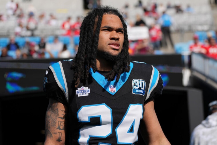 panthers-rookie-rb-jonathon-brooks-carted-off-with-non-contact-knee-injury-weeks-after-return-from-torn-acl