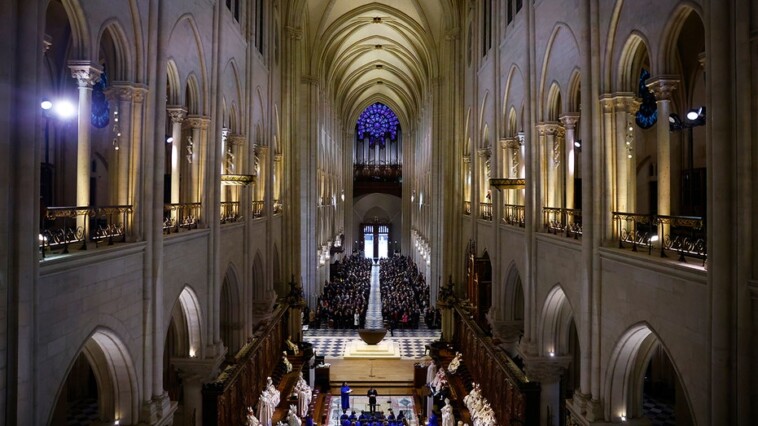 notre-dame-hosts-first-mass-since-2019-fire,-drawing-crowds-by-the-thousands