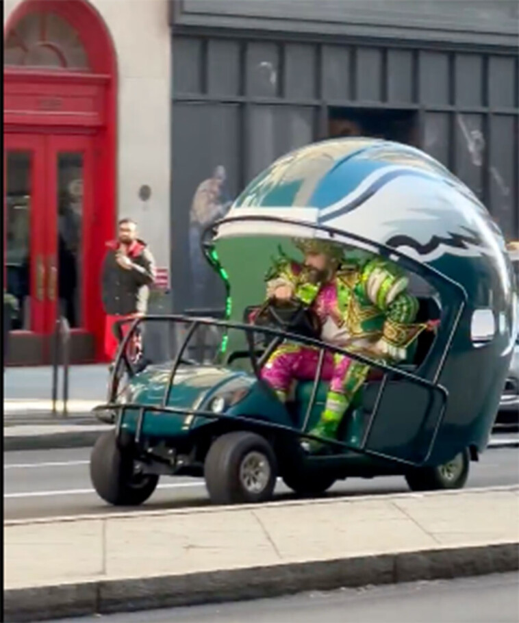 jason-kelce-flips-over-while-driving-eagles-helmet-cart-in-wild-video