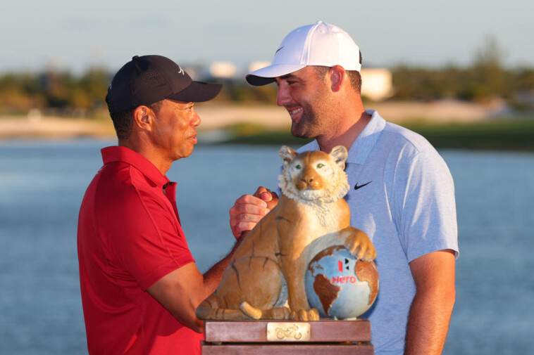 scottie-scheffler-joins-tiger-woods-by-winning-3rd-straight-pga-tour-player-of-the-year-award