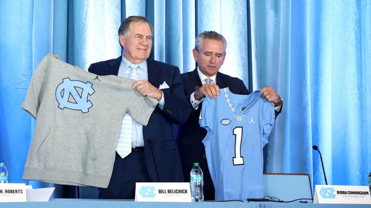 bill-belichick-says-he-spoke-with-unc-legends,-including-michael-jordan-and-lawrence-taylor,-before-taking-job