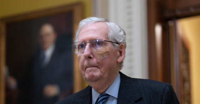 mitch-mcconnell-has-‘leg-stiffness’-after-latest-fall,-stays-home-from-capitol