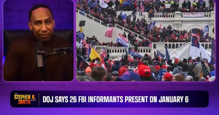 must-watch:-liberal-espn-commentator-stephen-a.-smith-realizes-january-6-was-an-inside-job-after-doj-reports-26-fbi-agents-in-the-crowd,-starts-screaming-at-democrats-for-smearing-conservatives:-“i’m-sick-of-all-of-it”-(video)