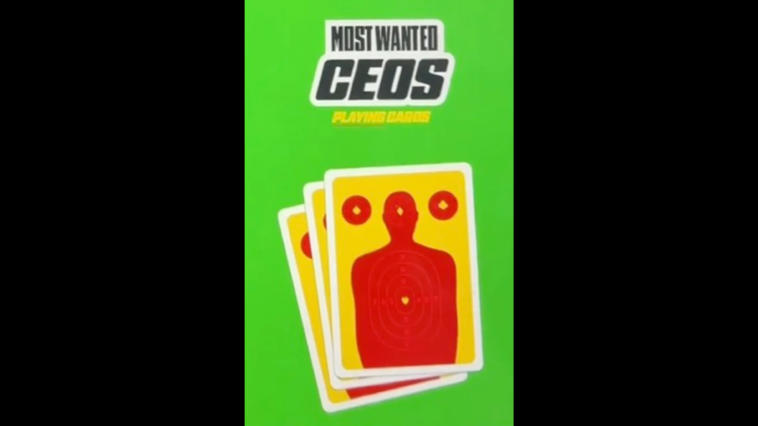 sick:-head-of-‘comrade-workwear’-announces-‘most-wanted-ceos’-playing-cards-following-murder-of-unitedheathcare-ceo