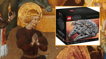 newly-discovered-scroll-reveals-fourth-wise-man-who-brought-baby-jesus-a-priceless-lego-millennium-falcon