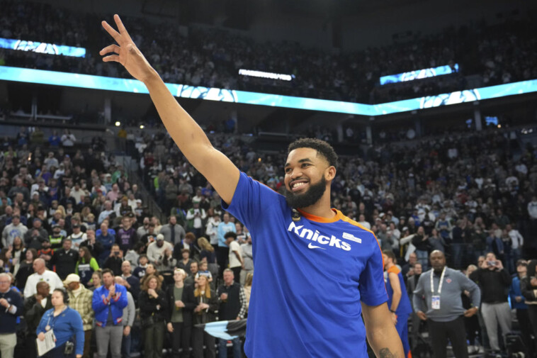 knicks’-karl-anthony-towns-receives-standing-ovation-in-minnesota,-then-blows-out-timberwolves