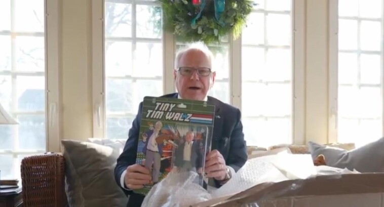 cringe:-tim-walz-posts-bizarre-video-of-him-opening-an-action-figure-of…-himself