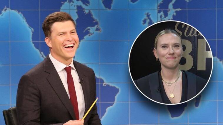 snl’s-colin-jost-uncomfortably-tells-ruthless-jokes-about-wife-scarlett-johansson-as-she-watches-backstage