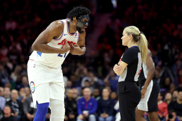 76ers-star-joel-embiid-ejected-for-arguing-with-officials-after-crashing-into-victor-wembanyama-in-game-vs.-spurs