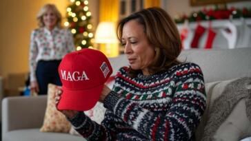 ‘ok,-who-got-me-the-maga-hat?’-asks-kamala-harris-as-jill-biden-stifles-laughter