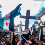 syrian-christians-demonstrate-against-islamist-rebel-government-to-protest-christmas-tree-burning