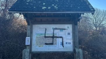 goons-deface-hamptons-park-with-swastikas-and-antisemitic-graffiti-ahead-of-hanukkah:-‘heartbroken-but-not-shocked’