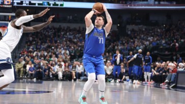 mavs’-doncic-ruled-out-vs.-wolves-with-calf-strain