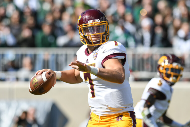 tommy-lazzaro,-former-central-michigan-qb,-dead-at-27-after-getting-hit-by-stray-bullet-in-hunting-accident