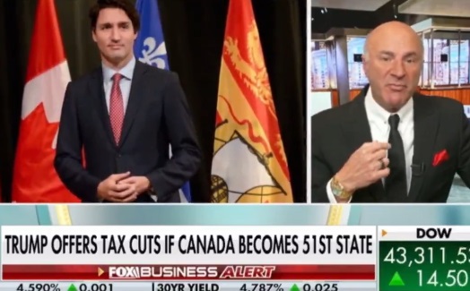 watch:-canadian-‘shark-tank’-star-kevin-o’leary-says-he’s-going-to-mar-a-lago-to-convince-trump-to-merge-us-and-canada