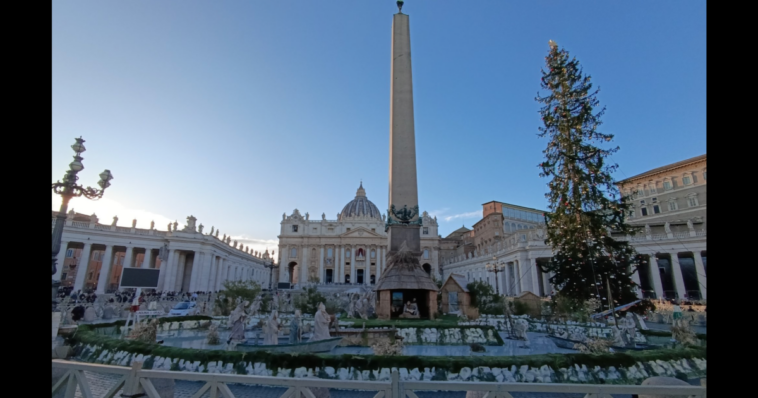 topless-protestor-jumps-vatican-fence,-tries-to-steal-baby-jesus-from-navity-scene-before-being-tackled-by-police