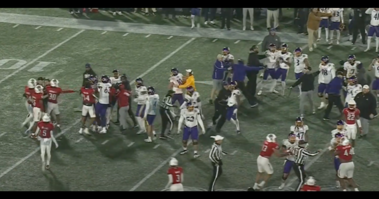 ugly-fight-at-military-bowl-leaves-ref-bloodied,-mulitple-players-ejected-(video)