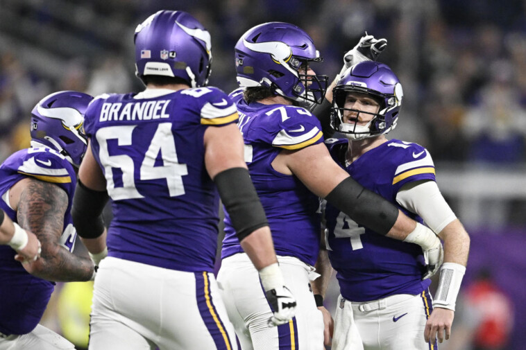 nfl-playoff-picture,-draft-order-week-17:-vikings-hang-on-in-race-for-top-seed-as-rams,-commanders-clinch