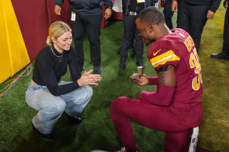 commanders-player-jeremy-reaves-proposes-to-girlfriend-on-field-after-team-clinches-playoff-berth-in-overtime