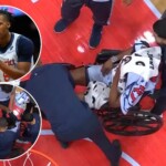 wizards’-carlton-carrington-exits-in-wheelchair-after-hitting-head-on-court-in-scary-injury-scene