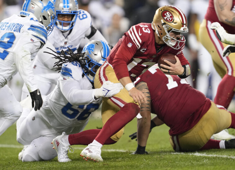 49ers-qb-brock-purdy-leaves-loss-to-lions-with-elbow-injury,-dealing-with-nerve-issue