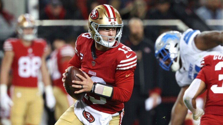 49ers’-purdy-has-bruised-elbow,-likely-out-sunday